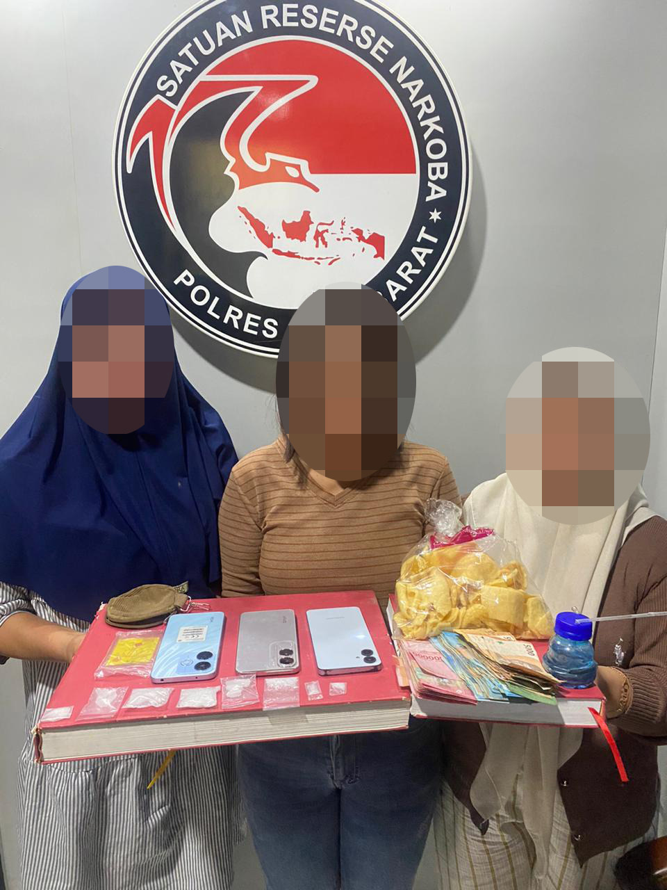 Tiga Perempuan Diamankan Sat Resnarkoba Polres Aceh Barat, Sabu 17,04 Gram Berhasil Disita